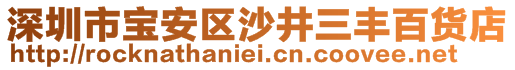 深圳市寶安區(qū)沙井三豐百貨店