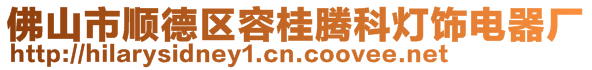 佛山市順德區(qū)容桂騰科燈飾電器廠