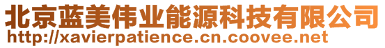 北京藍(lán)美偉業(yè)能源科技有限公司