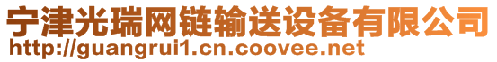 寧津光瑞網(wǎng)鏈輸送設(shè)備有限公司