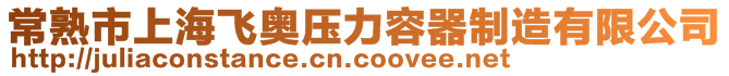 常熟市上海飛奧壓力容器制造有限公司