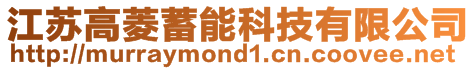 江蘇高菱蓄能科技有限公司