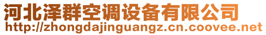 河北澤群空調設備有限公司