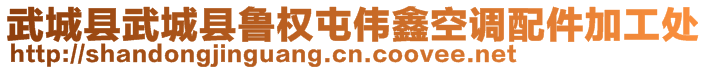 武城縣武城縣魯權(quán)屯偉鑫空調(diào)配件加工處