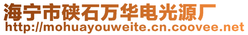 海宁市硖石万华电光源厂