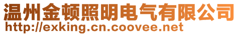 温州金顿照明电气有限公司