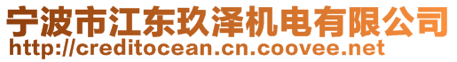 寧波市江東玖澤機電有限公司