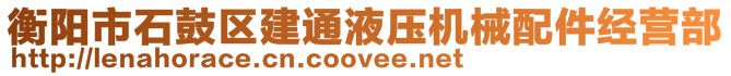 衡陽市石鼓區(qū)建通液壓機械配件經(jīng)營部