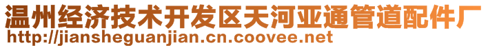 溫州經(jīng)濟技術(shù)開發(fā)區(qū)天河亞通管道配件廠