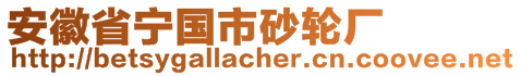 安徽省寧國(guó)市砂輪廠