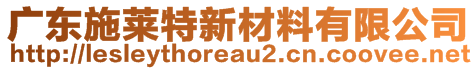 廣東施萊特新材料有限公司