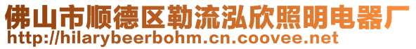 佛山市順德區(qū)勒流泓欣照明電器廠