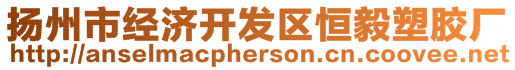 揚州市經(jīng)濟(jì)開發(fā)區(qū)恒毅塑膠廠
