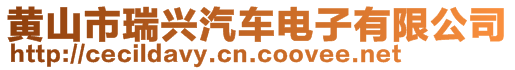黃山市瑞興汽車電子有限公司