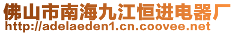 佛山市南海九江恒進電器廠