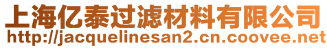 上海億泰過濾材料有限公司