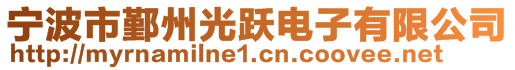 寧波市鄞州光躍電子有限公司