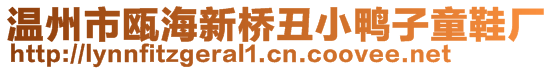溫州市甌海新橋丑小鴨子童鞋廠