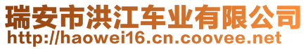 瑞安市洪江車業有限公司