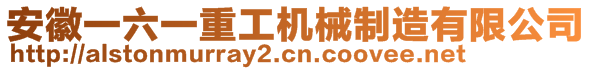 安徽一六一重工機械制造有限公司