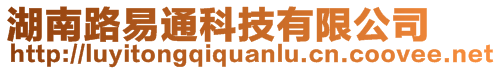 湖南路易通科技有限公司