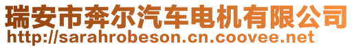 瑞安市奔爾汽車電機有限公司