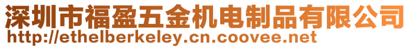 深圳市福盈五金機(jī)電制品有限公司