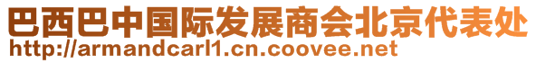 巴西巴中国际发展商会北京代表处