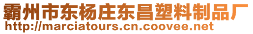 霸州市東楊莊東昌塑料制品廠