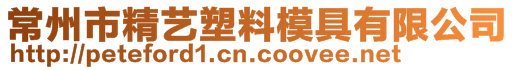 常州市精藝塑料模具有限公司