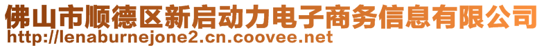 佛山市順德區(qū)新啟動力電子商務(wù)信息有限公司