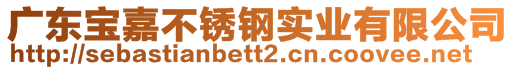 广东宝嘉不锈钢实业有限公司