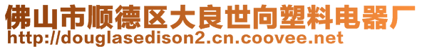 佛山市順德區(qū)大良世向塑料電器廠