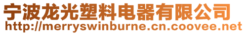寧波龍光塑料電器有限公司