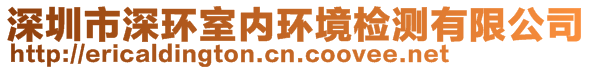深圳市深環(huán)室內(nèi)環(huán)境檢測有限公司