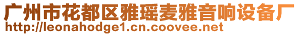 廣州市花都區(qū)雅瑤麥雅音響設備廠