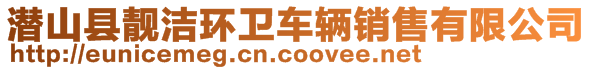 潛山縣靚潔環(huán)衛(wèi)車輛銷售有限公司