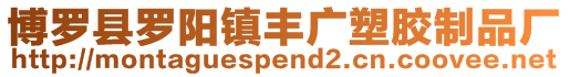 博羅縣羅陽鎮豐廣塑膠制品廠