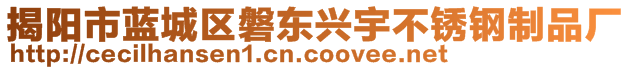 揭陽市藍城區(qū)磐東興宇不銹鋼制品廠