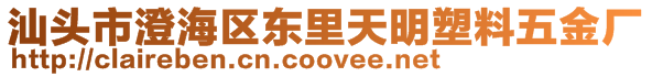 汕頭市澄海區(qū)東里天明塑料五金廠