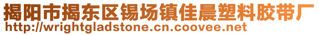 揭陽市揭東區(qū)錫場鎮(zhèn)佳晨塑料膠帶廠