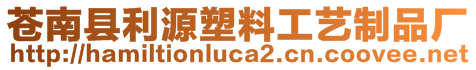 蒼南縣利源塑料工藝制品廠