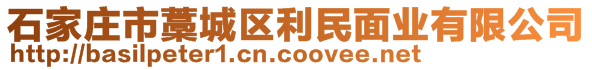 石家莊市藁城區(qū)利民面業(yè)有限公司