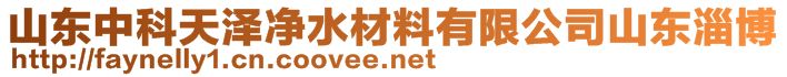 山东中科天泽净水材料有限公司山东淄博