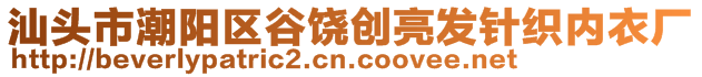 汕頭市潮陽(yáng)區(qū)谷饒創(chuàng)亮發(fā)針織內(nèi)衣廠