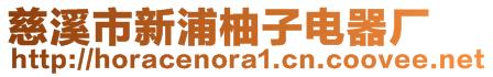 慈溪市新浦柚子電器廠