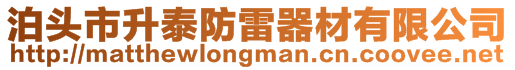 泊頭市升泰防雷器材有限公司