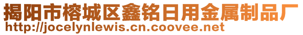 揭陽市榕城區鑫銘日用金屬制品廠