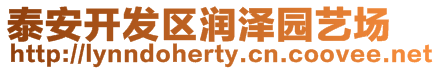 泰安開發(fā)區(qū)潤澤園藝場