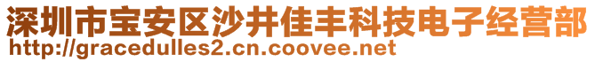 深圳市寶安區(qū)沙井佳豐科技電子經(jīng)營(yíng)部